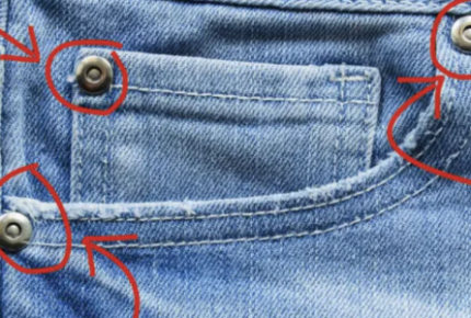 Para que servem os botõezinhos nos bolsos das calças jeans?